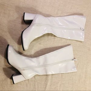 White GoGo Boots